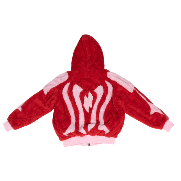 Red Sherpa Fleece hoodie
