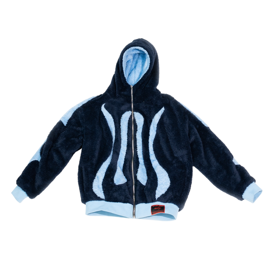 Blue Sherpa Fleece hoodie