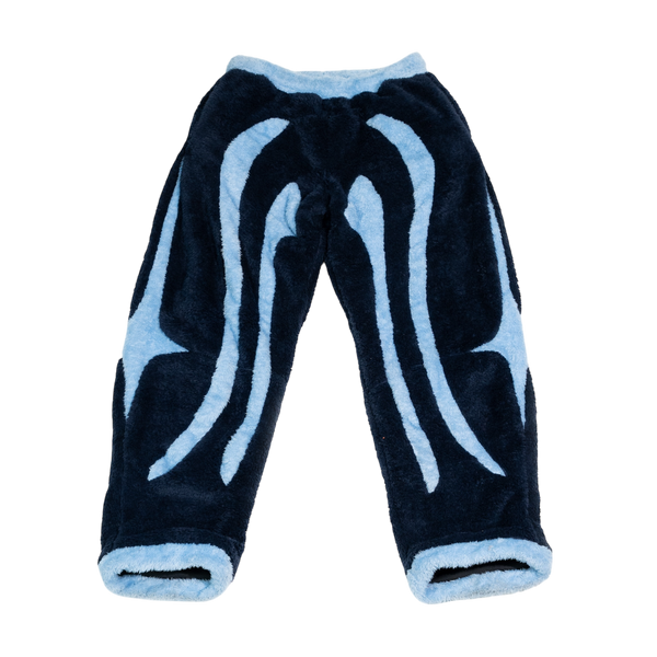Blue Sherpa Fleece Sweatpants