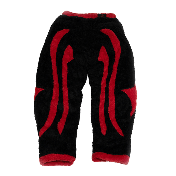 Black Sherpa Fleece Sweatpants
