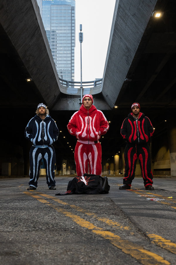 Red Sherpa Fleece hoodie