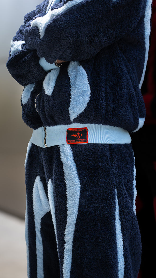 Blue Sherpa Fleece Sweatpants