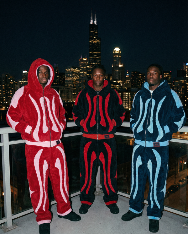 Red Sherpa Fleece Sweatpants