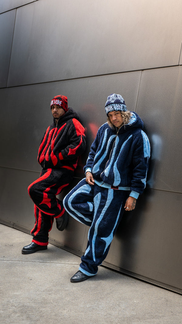 Blue Sherpa Fleece hoodie
