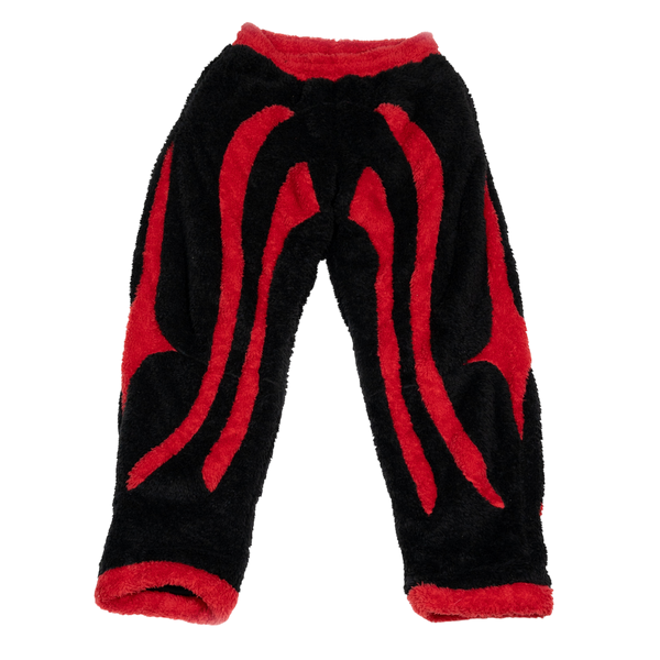 Black Sherpa Fleece Sweatpants