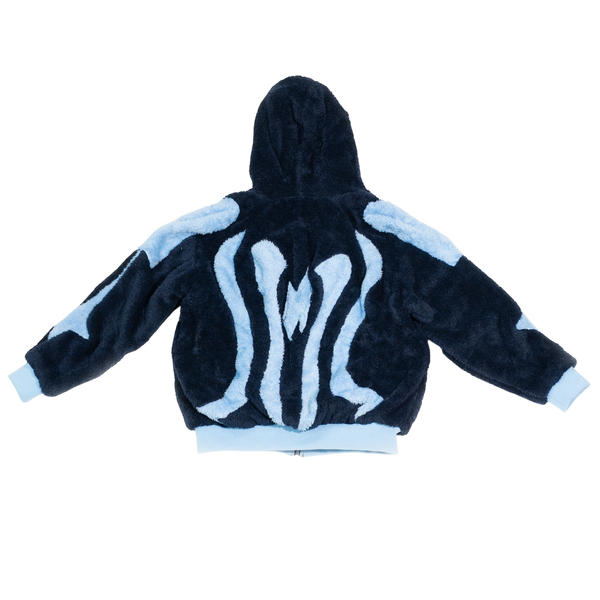 Blue Sherpa Fleece hoodie