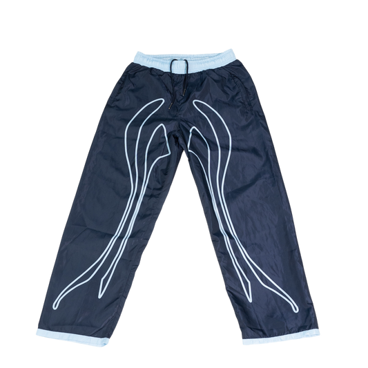 Blue Windbreaker Pants